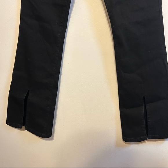 Just USA • Front Slit Black wide leg Jeans - Picture 5 of 7